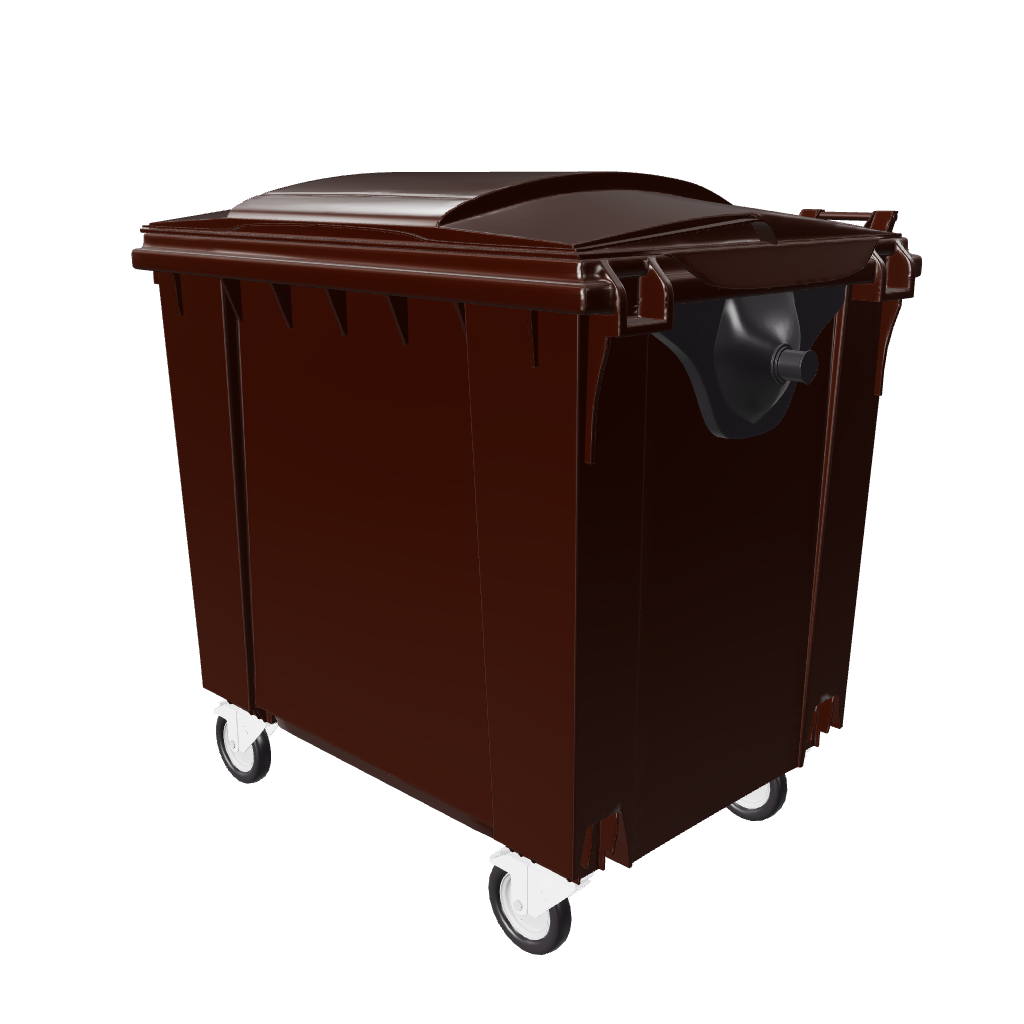 Mülltonne Braun – 3D-Modell