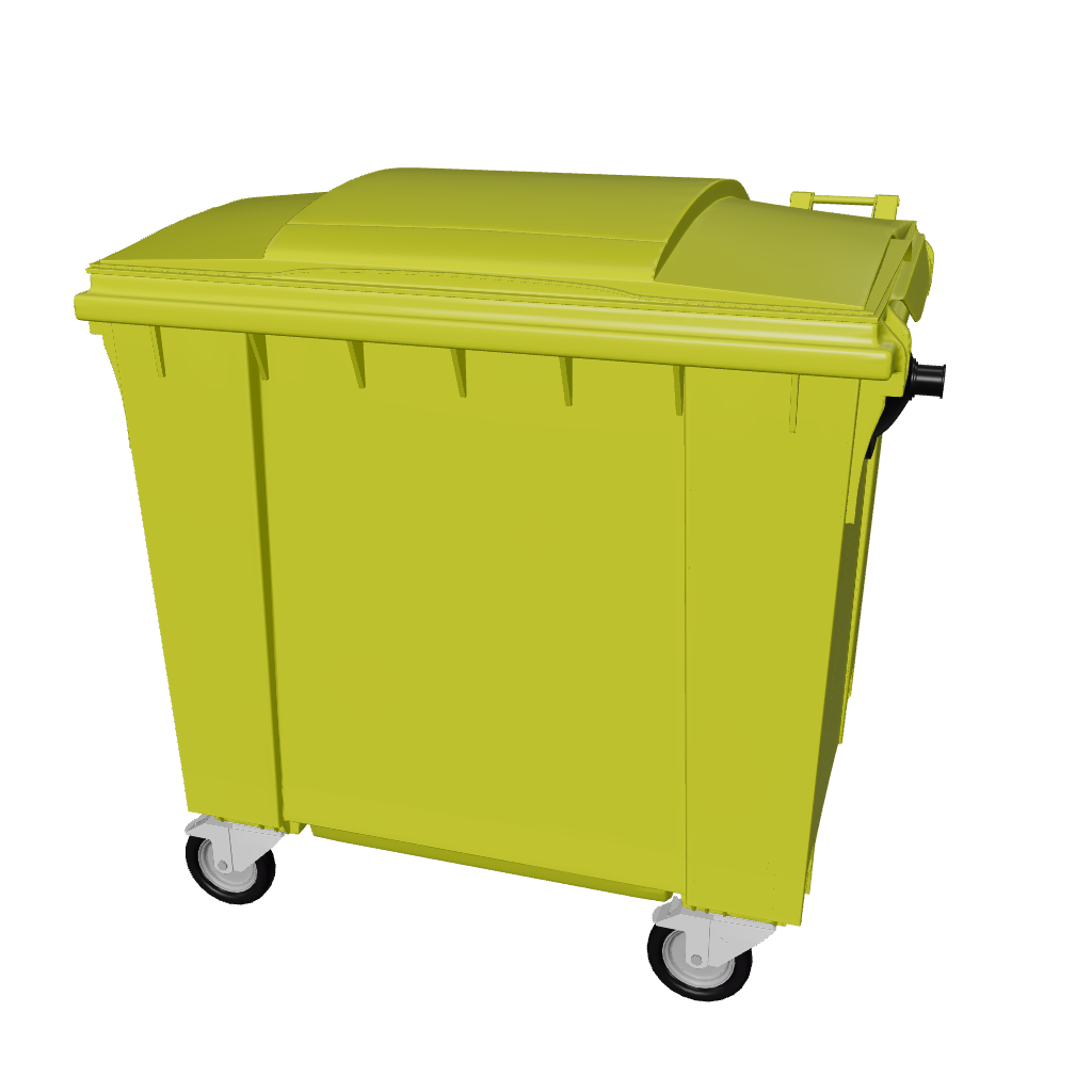 Mülltonne Gelb – 3D-Modell