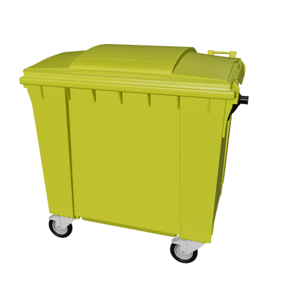 Mülltonne Gelb – 3D-Modell