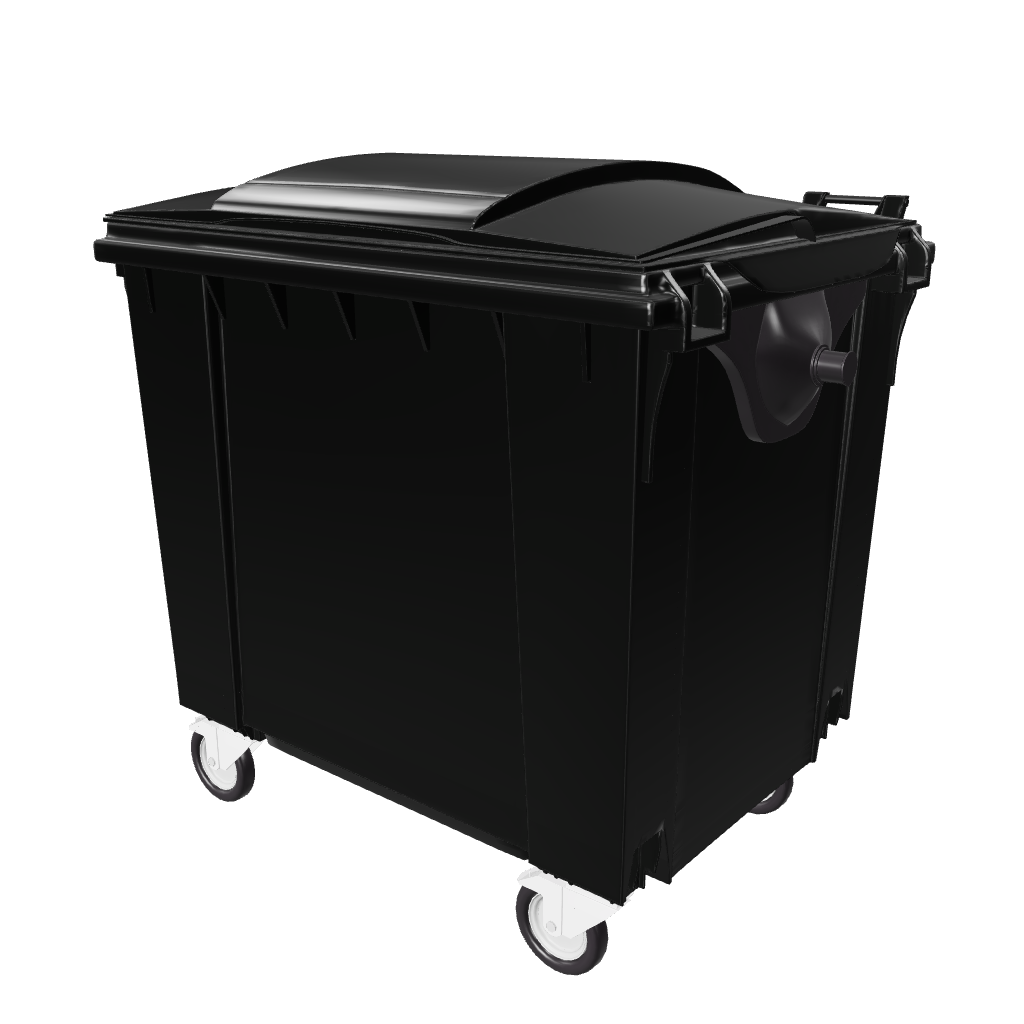 Mülltonne Schwarz – 3D-Modell
