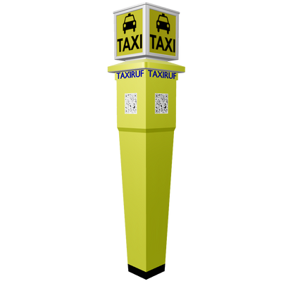 Taxirufanlage Variante 1 – 3D-Modell