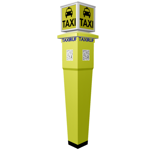 Taxirufanlage Variante 1 – 3D-Modell