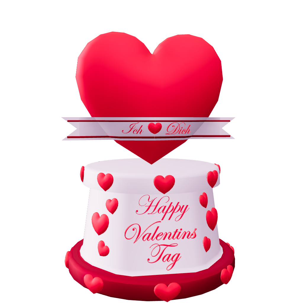 Valentinstags-Dekoration – 3D-Modell