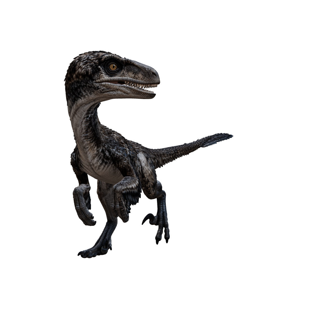 Velociraptor 3D-Modell – interaktive Modellansicht